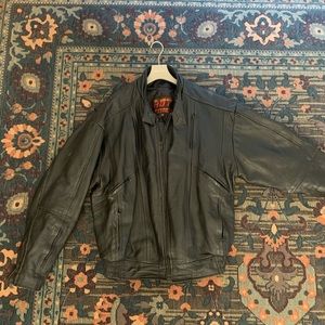 vintage leather jacket